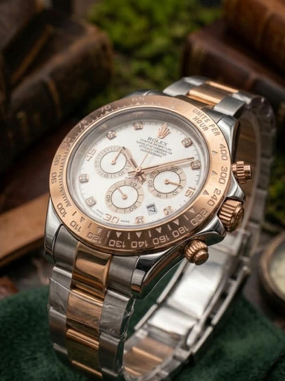 Two-Tone Rolex Daytona with White Dial