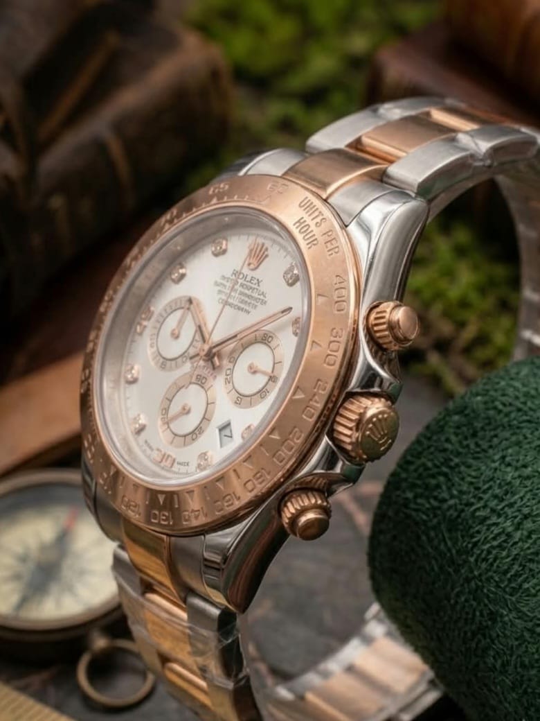 Two-Tone Rolex Daytona with White Dial