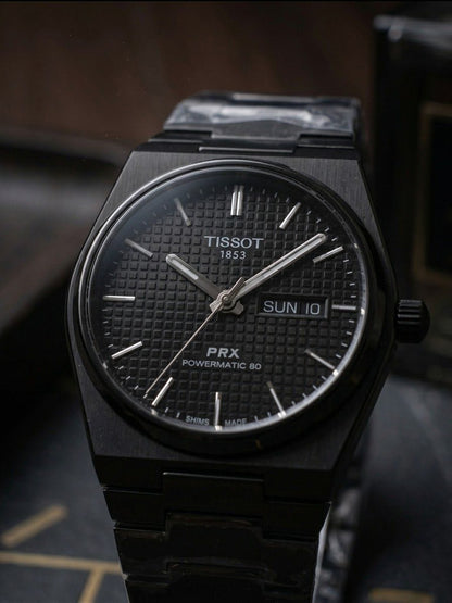 The Tissot PRX Powermatic 80 All-Black Edition