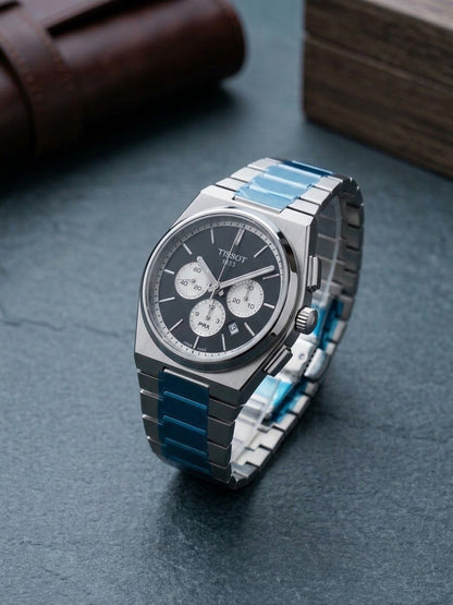 The Tissot PRX Chronograph "Reverse Panda"