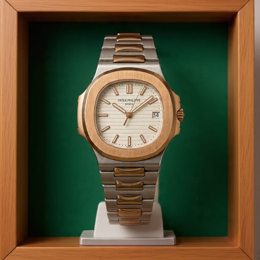 Patek Phillip Two-Tone Men's Luxury Watch – Rose Gold / Silver