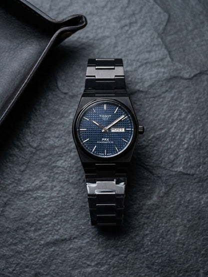 Tissot PRX Powermatic 80 Blue Dial Black Stainless Steel Men's Watch