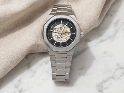 RICK & IVCK Luxury Octagonal Collection - White, Blue & Skeleton Black Trio - Royal Oak Style Men's Watches